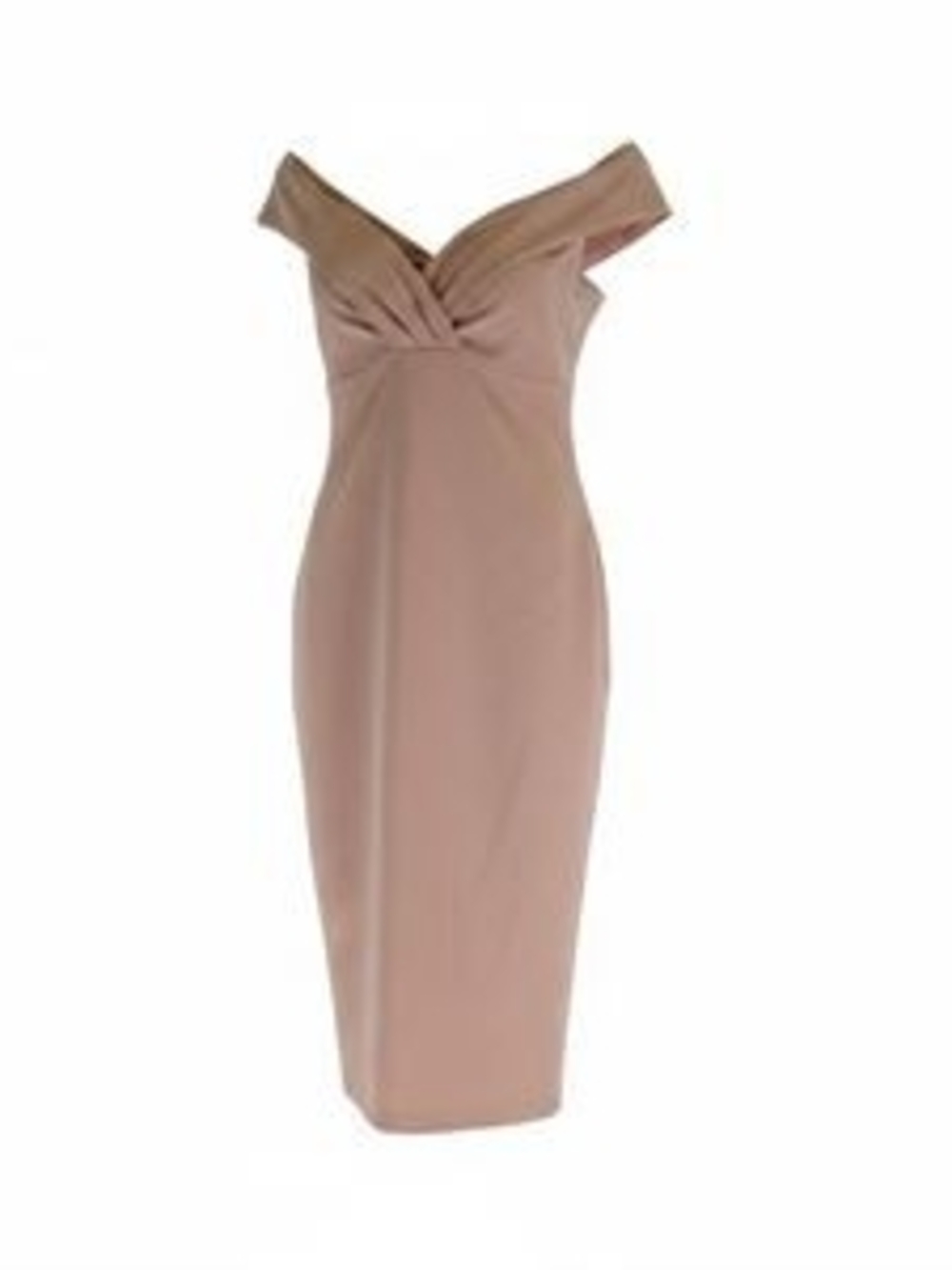 Nookie Athena Off Shoulder Midi Dress Large Blush